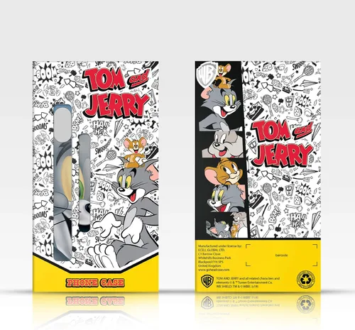 Vista 7 de Head Case Designs Funda de gel de cara completa con licencia oficial de Tom y Jerry Jerry [protección de grado militar] compatible con Apple iPhone