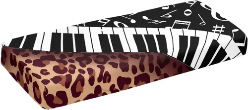 Vista 31 de Cubierta antipolvo para teclado de piano de llama, cubierta protectora de teclado de música elástica para pianos eléctricos digitales