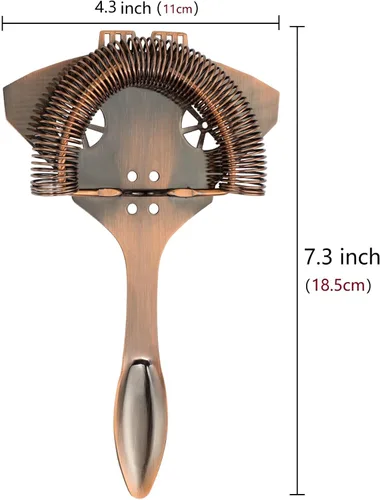 Vista 2 de Colador de cóctel, diseño de modelado Hawthorne Strainer-Rocket