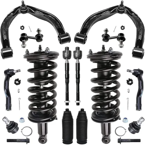 Vista 69 de Detroit Axle - Kit de suspensión frontal de 15 piezas para Jeep Grand Cherokee 99-04 1999 2000 2001 2002 2003 2004, brazos de control superior e