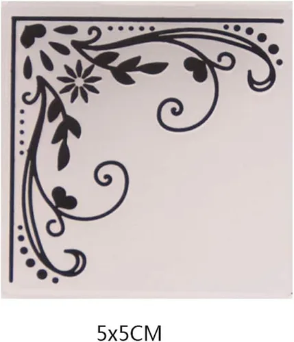 Vista 4 de Plantilla de carpeta de grabación en relieve de plástico con encaje para bricolaje álbum de recortes, álbum de fotos, tarjetas, fabricación