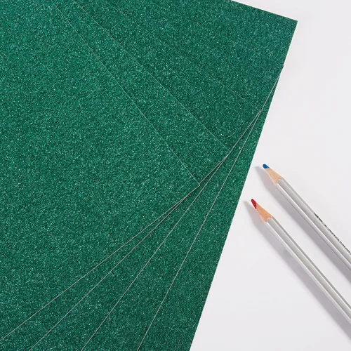 Vista 7 de 50 hojas de papel de cartulina con purpurina gruesa para fiestas de cumpleaños, manualidades e invitaciones