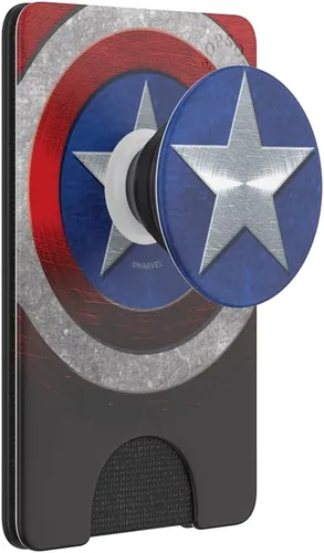 Vista 47 de PopSockets Cartera adhesiva para teléfono y tarjetero con agarre, púrpura - Aura