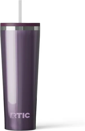 Vista 12 de RTIC Vaso Térmico Diario de 20 onzas de Acero Inoxidable Portátil con Aislamiento, Taza de Café de Viaje con Pajita, Forro de Cerámica, Tapa