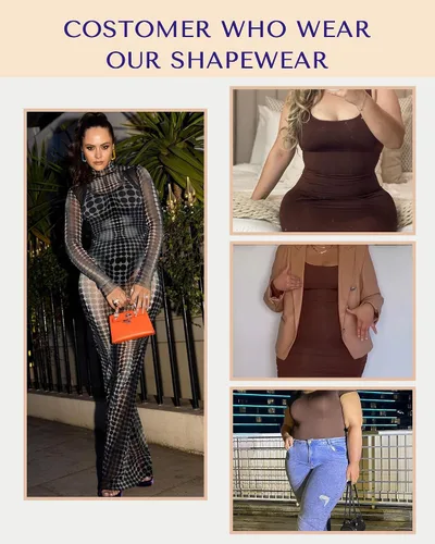 Vista 6 de SHAPELLX Tummy Control Slimmer Body Shaper Seamless Backless Bodysuit Thong