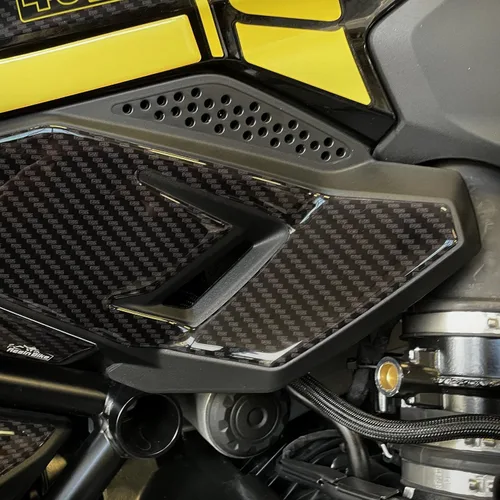 Vista 4 de Resin Bike Adhesivos 3D para motocicleta compatibles con BMW R 1250 GS 2019-2024 2019-2024. Protección del marco contra impactos y arañazos. Par