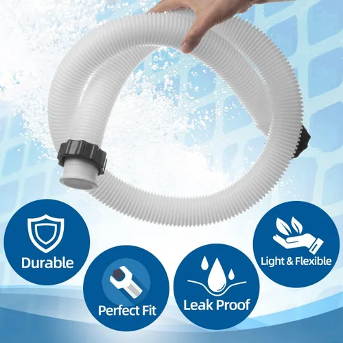 Vista 6 de Manguera de bomba de piscina de 1.5 pulgadas para bombas de filtro de arena Intex y sistemas de agua salada, manguera de filtro de piscina 29060E