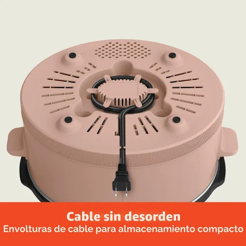 Vista 7 de bella Olla de cocción lenta programable de 6.0 cuartos de galón, revestimiento antiadherente de cerámica, temperatura ajustable y tiempos