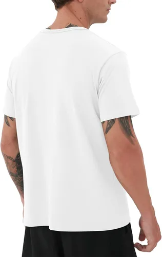 Vista 5 de YTD Camisetas para hombre - Camisetas de algodón de alta calidad con cuello redondo S - 3XL