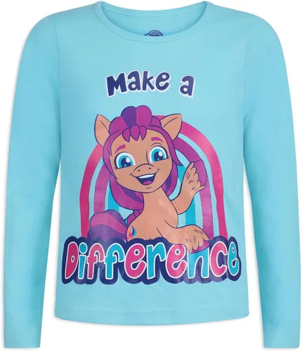 Vista 4 de My Little Pony Girls Long Sleeve Shirt 3 Pack Set for Big Kids - GreyPurpleBlue