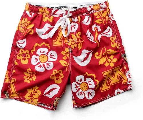 Vista 29 de Wes and Willy NCAA Traje de baño floral para hombre