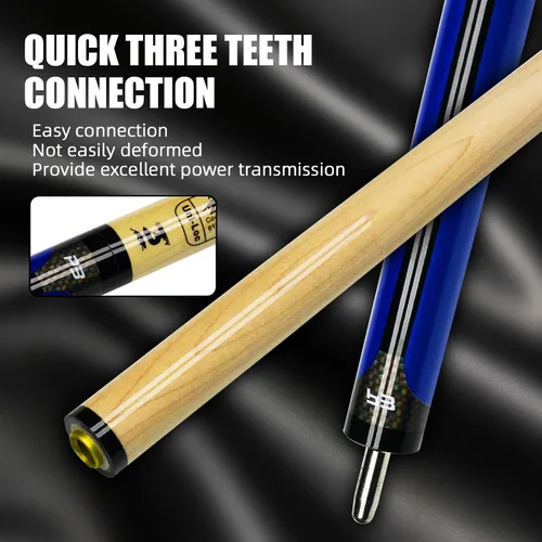 Vista 5 de 314/2 Predator Style P3 Blue Hard Maple Pool Cue 58" 19-21oz