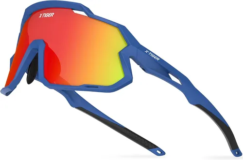 Vista 17 de X-TIGER Gafas de sol polarizadas para niños y niñas, lentes de sol de béisbol polarizadas para niños de 8 a 14 años, UV400, gafas de ciclismo