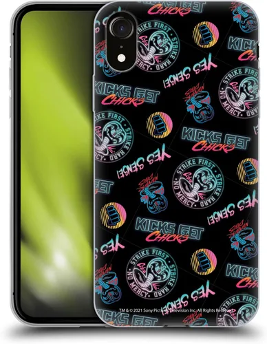 Vista 166 de Head Case Designs Funda de gel suave con licencia oficial de Cobra Kai Eagle Fang Logo Key Art compatible con Apple iPhone 7 Plus/iPhone 8 Plus