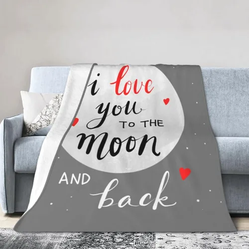 Vista 6 de Manta de regalo I Love You, manta de franela suave y transpirable, manta para novia, esposa o ser querido, mantas para cumpleaños y aniversarios, 60