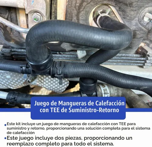 Vista 3 de FZJDSD Kit de manguera de calentador con T para Dodge Journey 2.4L 2008-2020 5058437AK