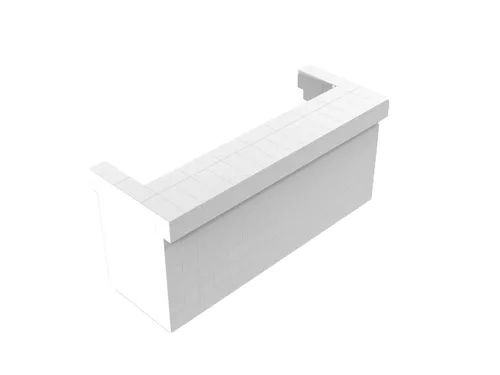 Vista 12 de EverBlock Kit de barra y mostrador en voladizo de 4 pies para uso en el hogar, ventas o eventos Bloques de construcción gigantes Fácil