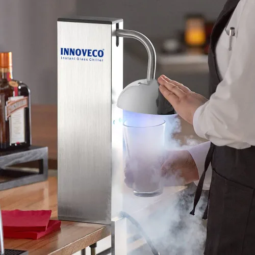 Vista 4 de Enfriador de Vidrio – Escarchador de Vidrio CO2 para Copas y Vasos – Enfriador Instantáneo de Bebidas para Cóctel, Cerveza, Bebidas Mixtas, Vino