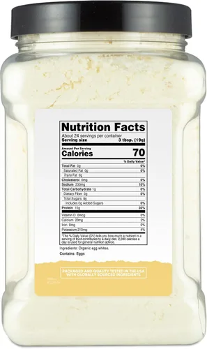 Vista 6 de Nutricost Pantry Organic Egg White Protein Powder (1 LB) Sin gluten