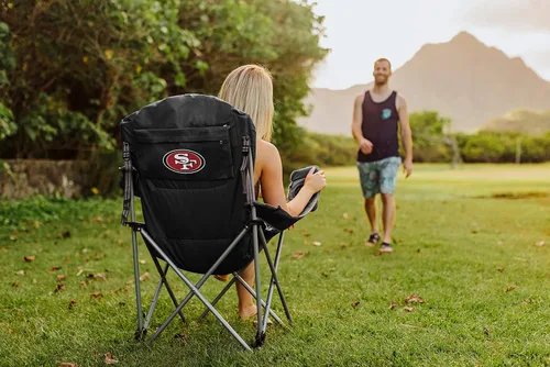 Vista 2 de Picnic TIME NFL NFL - Silla de campamento reclinable unisex para adultos, silla de playa para adultos, silla deportiva con bolsa de transporte