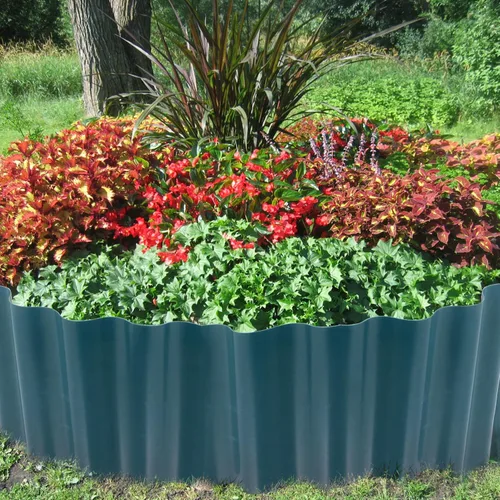 Vista 4 de Rollo de plástico para bordes de césped, borde de flores de jardín, borde de césped, bordes de cama de flores, borde de paisaje para bricolaje