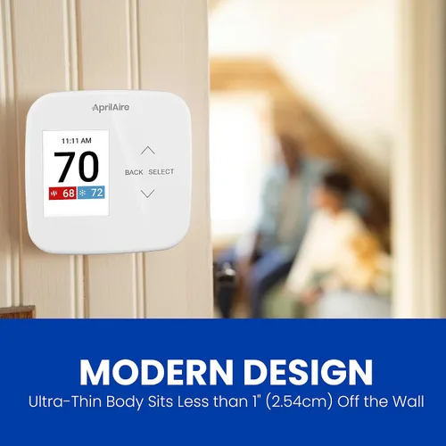 Vista 13 de AprilAire S86WMUPR Termostato programable Wi-Fi, multietapa universal con control IAQ, etapas de calor/frío 2H/2C o etapas de bomba de calor 4H/2C