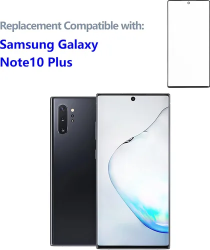 Vista 6 de Pantalla frontal de cristal exterior de reemplazo de lente +OCA compatible con Samsung Galaxy Note10+ Note 10 Plus 5G SM-N976