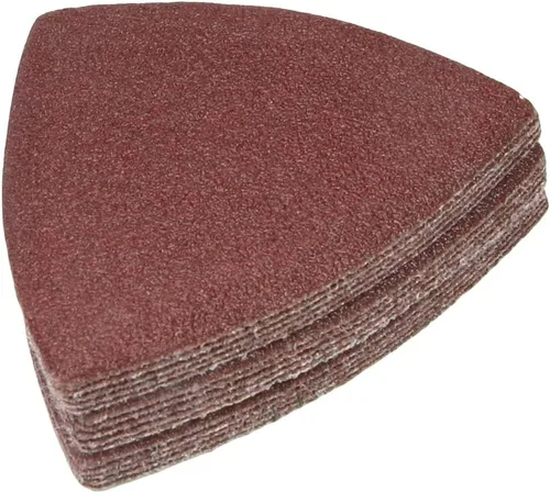 Vista 11 de Utoolmart Papel de lija para detalles, papel de lija triangular, almohadillas de lijado de gancho y bucle, multiherramienta oscilante triangular, 40