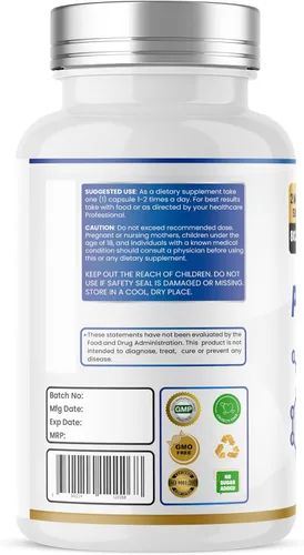Vista 3 de Citrato de potasio 800 mg (306 mg de potasio elemental) – electrolitos y apoyo para el equilibrio del pH – vegano, sin OMG – 60 cápsulas