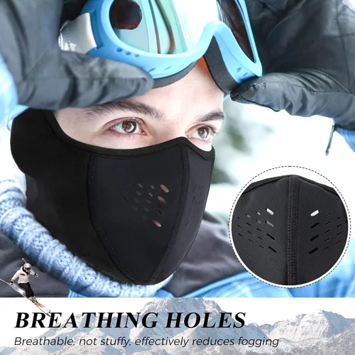 Vista 4 de WTACTFUL Balaclava Half Face Mask - Windproof, Breathable & Thermal Protection for Men & Women - for Winter Sports & Outdoors