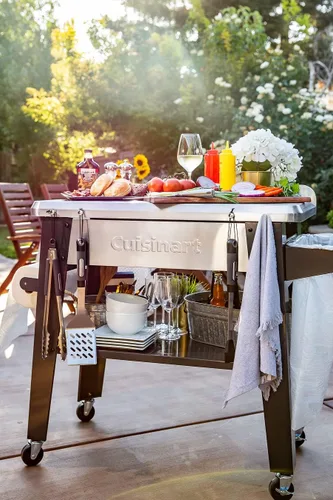 Vista 6 de Cuisinart CPT-194 Mesa de preparación de parrilla de acero inoxidable para exteriores