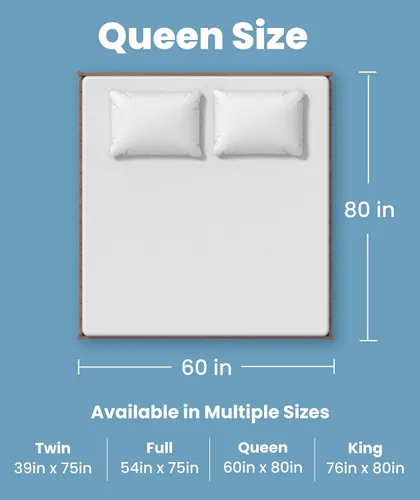 Vista 7 de Everlasting Comfort Protector de colchón prémium tamaño Queen, impermeable e hipoalergénico, diseño silencioso, funda lavable, bolsillo profundo