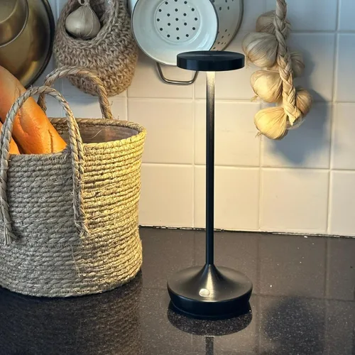Vista 8 de Lámpara de mesa inalámbrica recargable - Luz de mesa LED operada con batería de 6000mAh - Lámparas de mesa portátiles táctiles regulables