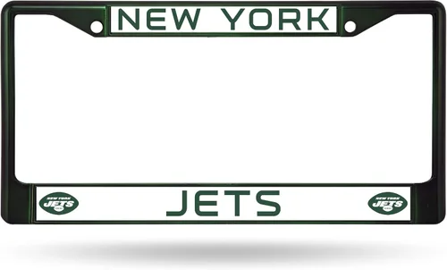 Vista 20 de Rico Industries NFL Fan Shop - Marco de matrícula cromado estándar Color del