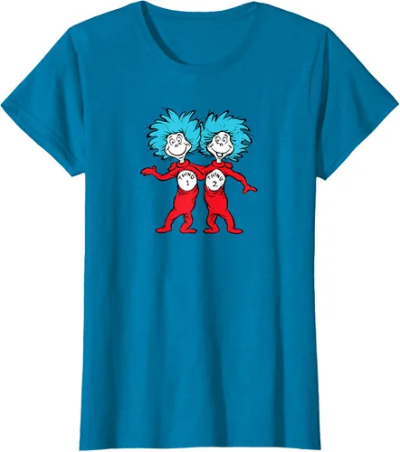 Vista 93 de Dr. Seuss Thing 1 Thing 2 Buddies - Camiseta Negro