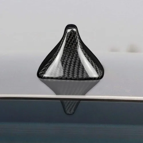 Vista 5 de AIRSPEED Cubierta de antena de aleta de tiburón de fibra de carbono para BMW F10 F18 F01 F02 F04 Accesorios exteriores, negro