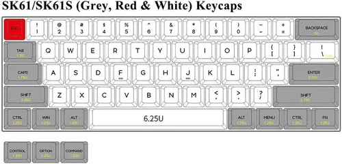 Vista 7 de Teclado mecánico de teclas intercambiables con retroiluminación RGB NKRO IP6X impermeable cable tipo C para WinMacJugar SKYLOONG SK61 61 de EPOMAKER