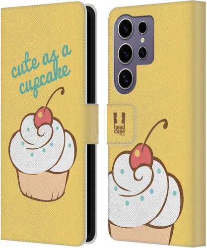 Vista 174 de Head Case Designs Assortment Cupcakes Happiness Leather Wallet Case Compatible with Samsung Galaxy A07 4G Surtido