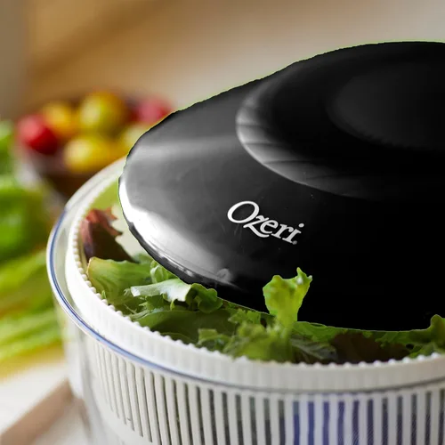 Vista 6 de Ozeri Molinillo de ensalada Fresca hecho en Italia y tazón para servir, sin BPA