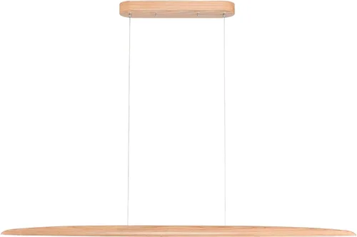 Vista 14 de YISDESIGN Lámpara colgante lineal de madera de 51 pulgadas, lámpara moderna para mesa de billar, luces de isla de cocina para comedor, bar, isla