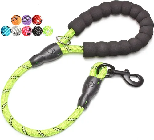 Vista 18 de BAAPET - Correa para perro de 2, 4, 5, 6 pies con mango acolchado cómodo y hilos altamente reflectantes para perros pequeños, medianos y grandes