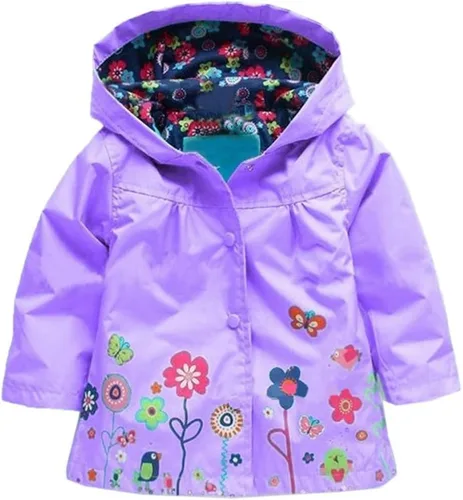 Vista 22 de Arshiner Chamarra impermeable con capucha para niña, para bebé y niño