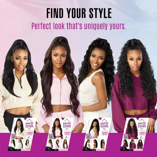Vista 6 de Sensationnel Instant Updown Halfwig Pony-Iud 3, 1 JETBLACK