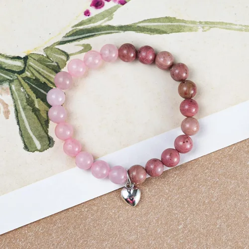 Vista 3 de Regalos Get Well Soon pulseras de relajación curativa de piedra natural, regalos inspiradores para mujeres, hombres, adolescentes, niñas, 0.315 in