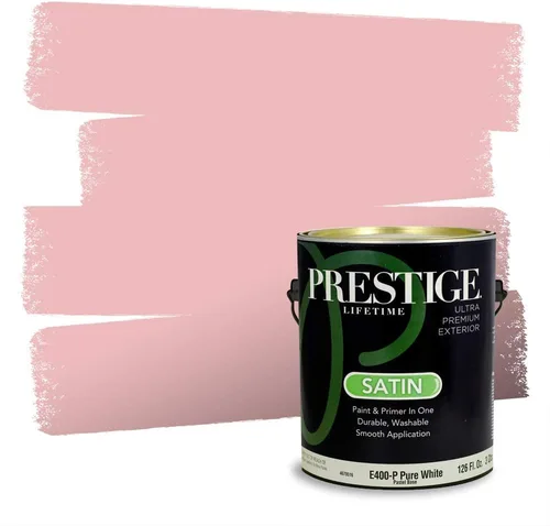 Vista 686 de Prestige Paints Pintura exterior e imprimación en uno, 1 galón, plano, coincidencia comparable de Valspar* Amber Rose*