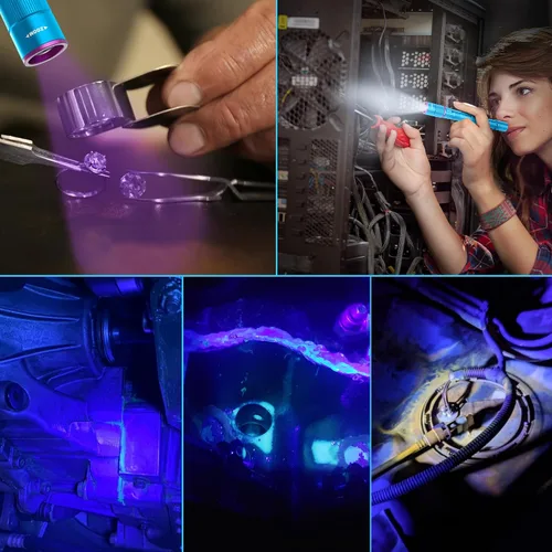 Vista 8 de EverBrite Linterna recargable con luz UV y blanca Azul
