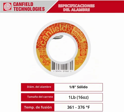 Vista 3 de Soldadura 60/40 para vidrieras