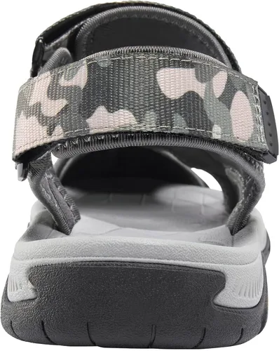 Vista 5 de CAMEL CROWN Sandalias de senderismo impermeables para hombre, sandalias de agua con punta cerrada, sandalias deportivas para verano, al aire libre