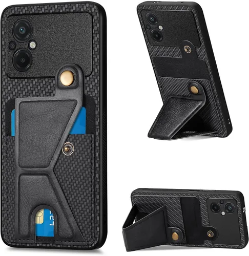 Vista 66 de Funda para Oppo K10x / OnePlus Nord CE 2 Lite 5G Funda para Realme 9 5G / 9 Pro / Q5 / V25 Funda de piel sintética con ranuras para tarjetas
