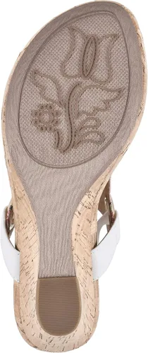 Vista 6 de WHITE MOUNTAIN Sandalias de cuña Aida para mujer Blanco